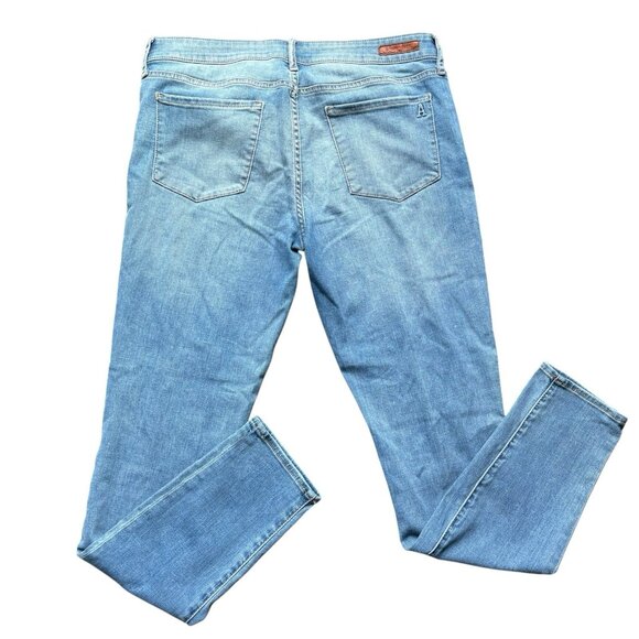 Articles Of Society Womens Size 29 Distressed Skinny Sarah Blue Cast Jeans - Picture 2 of 13
